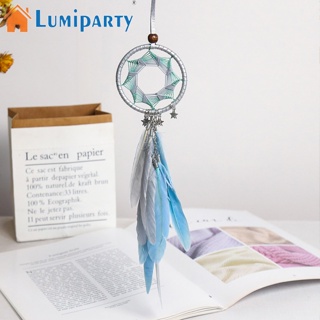 Lumiparty เครื่องรางดักฝัน ประดับขนนก สไตล์โบโฮ สร้างสรรค์ หลากสี สําหรับตกแต่งบ้าน ห้องนอน