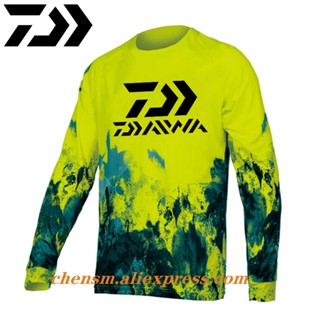 Daiwa เสื้อแจ็กเก็ต แขนยาว บางพิเศษ กันแดด ป้องกันรังสียูวี ระบายอากาศ ไซซ์ XS-5XL แฟชั่นฤดูร้อน สําหรับผู้ชาย ตกปลา