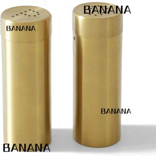 Banana1 ขวดสเตนเลส สีทอง ทนทาน สําหรับปรุงรส 2 ชิ้น