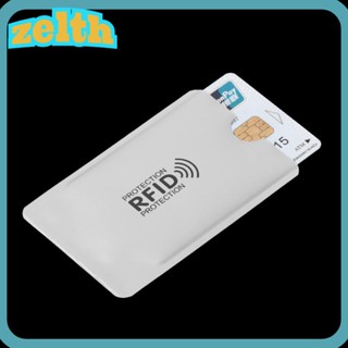 Zelth ปลอกป้องกันการ์ด บล็อก Rfid อัจฉริยะ อลูมิเนียม ป้องกัน Rfid กระเป๋าสตางค์ 10 ชิ้น