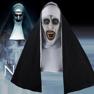 หน้ากากยาง ลาย The Nun Horror Mask สําหรับปาร์ตี้ฮาโลวีน