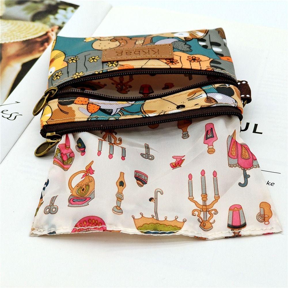 Tonfashion กระเป๋าเก็บเหรียญ ขนาดเล็ก น้ําหนักเบา ลายการ์ตูน ใส่บัตร กุญแจ สําหรับนักเรียน