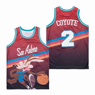 เสื้อกีฬาบาสเก็ตบอล HQ1 Wile E Coyote Salmon Fade Jersey พลัสไซซ์ สําหรับผู้ชาย และผู้หญิง QH1