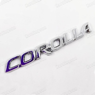 1 x ABS COROLLA ตัวอักษรโลโก้รถอัตโนมัติตกแต่งตราสัญลักษณ์สติกเกอร์รูปลอกเปลี่ยนสําหรับ TOYOTA