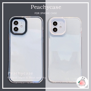 3 IN 1 เคสโทรศัพท์มือถือแบบนิ่ม TPU ใส หนา กันกระแทก สําหรับ iPhone 15 14 13 Mini 12 Pro Max 11 Xr Xs Max X 6 7 8 Plus