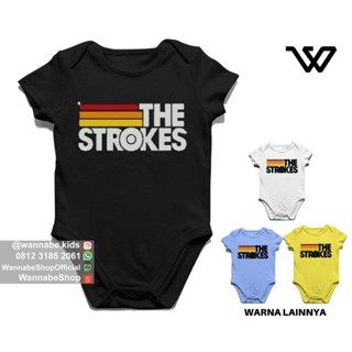 จัมเปอร์รัดผมเด็ก THE STROKES | เสื้อผ้าเด็ก | ชุดจัมเปอร์ สําหรับเด็ก 0-12 เดือน | เสื้อยืด พิมพ์ลายวงดนตรี