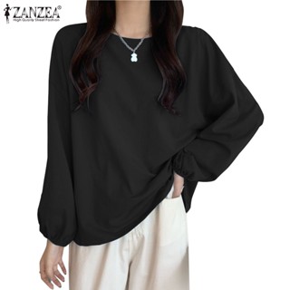 Zanzea เสื้อกันหนาวแขนเก้าส่วน ผ้าถัก สไตล์เกาหลี สําหรับผู้หญิง