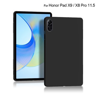 เคสโทรศัพท์ซิลิโคน TPU แบบนิ่ม บางพิเศษ สีดํา สําหรับ Honor Pad X9 11.5 2023 X8 Pro 11.5 นิ้ว ELN-W09