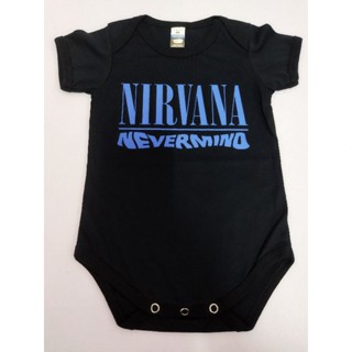 Nirvana BAND NEVERMIND BABY ROMPER BABY SHIRT จัมพ์สูท สําหรับเด็ก