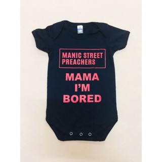 เสื้อยืดรอมเปอร์ วงดนตรี MANIC STREET สําหรับเด็กทารก