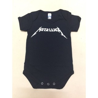 Metallica BAND เสื้อจัมพ์สูทรอมเปอร์ แบบแข็ง สําหรับเด็กทารก