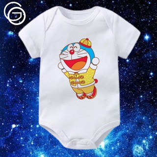 เสื้อยืด พิมพ์ลายอนิเมะ Doraemon GONG XI FA CAI BABY JUMPER สําหรับเด็กอายุ 0-12 เดือน ถึง 1 ปี 1 2 3 4 5 6 7 8 9 10 11 12 เดือน