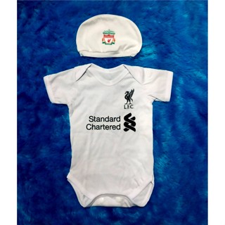 Putih ใหม่ ชุดจัมเปอร์ เสื้อผ้าเด็กทารก สโมสรบอล Liverpool สีขาว