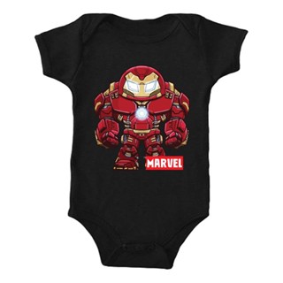 [พร้อมส่ง] ชุดรอมเปอร์ IRONMAN THE HULK AVENGERS SUPERHERO BABY WHITE ROMPER 14 สําหรับเด็ก