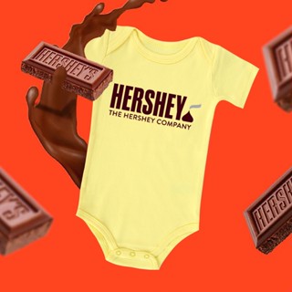 Haginbaby ชุดรอมเปอร์ ผ้าฝ้าย 100% ลายธีมอาหาร Hershey สําหรับเด็ก