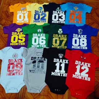 Nba Baby Monthly Milestone Onesies ก้อนหินอ่อน สําหรับเด็ก