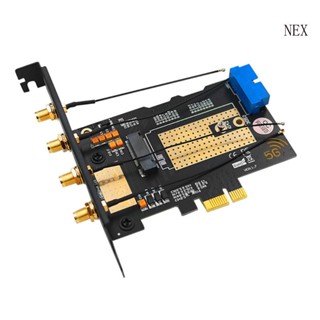 Nex เวอร์ชั่นใหม่ M 2 B-key USB3 0 PCIE อินเตอร์เฟซ Dual-Bus 5G- WWAN การ์ดอะแดปเตอร์ พร้อมเสาอากาศ 4 ช่อง NANO