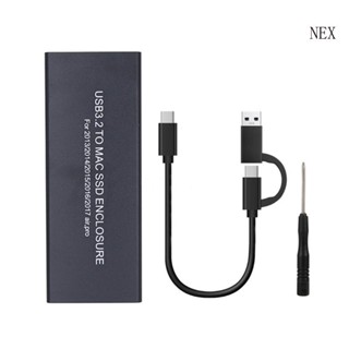 Nex กล่องฮาร์ดไดรฟ์ สําหรับ book Air Pro Retina A1466 A1465 A1398 A1502 USB 3 2 เป็น SSD Enclosure Hot- Swap 2013-201