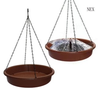 Nex เครื่องให้อาหารนก แบบแขวน พลังงานแสงอาทิตย์ สําหรับอาบน้ํานก