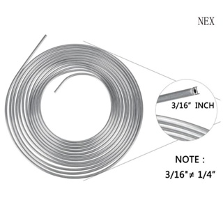 Nex ชุดสายเบรกโลหะ เกรดอุตสาหกรรม 25 ฟุต 3 16 OD 3 16x25 พร้อมข้อต่อ 16 แบบ ประกอบง่าย ทนทาน