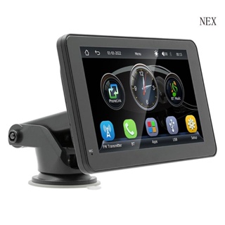 Nex เครื่องเล่นมัลติมีเดีย วิทยุ GPS ดิจิทัล บลูทูธ สเตอริโอ 7 นิ้ว เข้ากันได้กับเสียงสเตอริโอ มัลติมีเดีย สําหรับรถยนต์