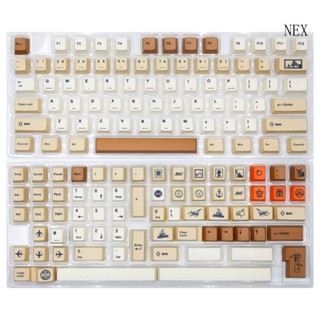 Nex 143 ปุ่มกดคีย์บอร์ด ลายเชอร์รี่ สไตล์เรโทร สําหรับ Cherry MX Switch