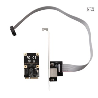 อะแดปเตอร์การ์ดอีเธอร์เน็ต NEX 2 5Gbps MINI PCI-E 2500M M 2 Gigabit สําหรับคอมพิวเตอร์ตั้งโต๊ะ