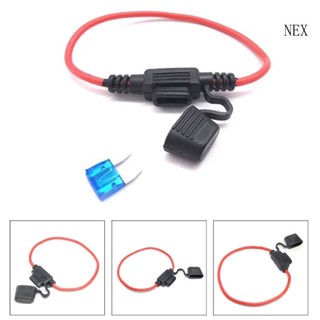 Nex 12V 15A ใส่ฟิวส์ในสายมินิเบลดอะแดปเตอร์สําหรับซ็อกเก็ตรถฟิวส์กล่อง