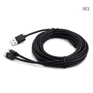 Nex สายชาร์จ USB พร้อมไฟแสดงสถานะ LED 300 ซม. คุณภาพสูง สําหรับเกมคอนโซล P5