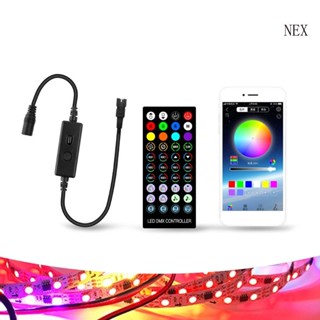 Nex รีโมตควบคุมสายไฟ LED 40 คีย์ 1 ชุด พร้อมสายเคเบิล