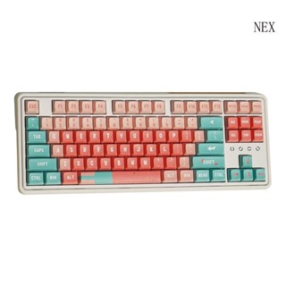 Nex ชุดปุ่มกดคีย์บอร์ด 132 คีย์ XDA Profile PBT 5 ด้าน สีย้อม ​ปุ่มกดคีย์บอร์ด DIY