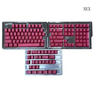 Nex ปุ่มกดคีย์บอร์ด PBT CherryProfile แบบหนา สําหรับเล่นเกม 140 ชิ้น