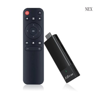 Nex เครื่องเล่นมีเดีย แบบพกพา 1+8G Android10 0 TV Box BT5 0 WiFi 2 4GHz 5 8G XS97S3