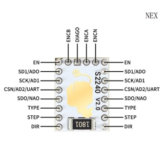 Nex TMC2240 V2 0 สเต็ปมอเตอร์ไดรเวอร์ โลหะ เสียงเงียบ ทนทาน สําหรับเครื่องพิมพ์