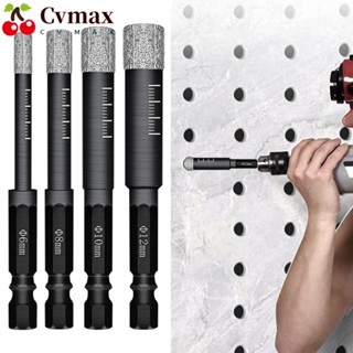 Cvmax ดอกสว่านเพชร ด้ามจับหกเหลี่ยม อเนกประสงค์ สําหรับเจาะกระจก