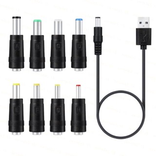 สายชาร์จ สําหรับพัดลม เราเตอร์ลําโพง โคมไฟ LED 5V USB เป็น DC 5 5x2 1 มม. 3 5 มม. 4