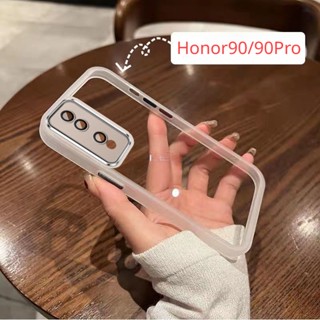 เคสโทรศัพท์มือถือแบบนิ่ม ใส บาง กันรอยกล้อง สําหรับ Honor 90 Pro 90Lite 2023 Honor90 Honor90pro Honor90Lite 5G