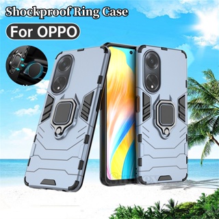 เคสโทรศัพท์มือถือ กันกระแทก พร้อมแหวนขาตั้ง สําหรับ OPPO A98 A78 5G A58 4G A98 A78 A58 A17