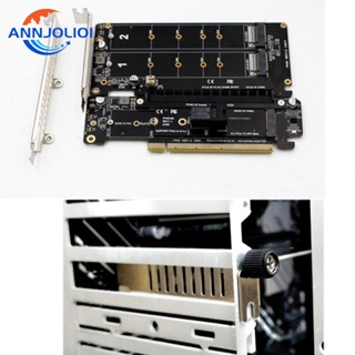 Ann การ์ดอะแดปเตอร์ควบคุมขยาย Dual M 2 NVME M 2 SSD NVME 22110 2280 2260 2242 2230 PCIe4 0