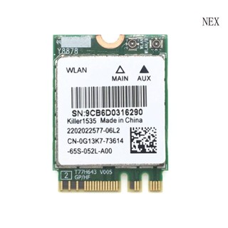 Nex ของแท้ Killer1535 การ์ดเครือข่ายไร้สาย NGFF BT4 1 1200Mbps สําหรับโน้ตบุ๊ก