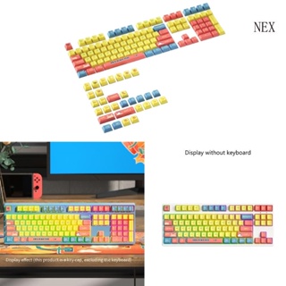 Nex ปุ่มกดคีย์บอร์ด PBT 139 คีย์ สําหรับคีย์บอร์ด Mechanical