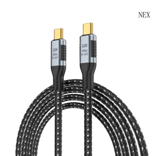 Nex สายชาร์จ Type-C เป็น Type C 5A 48V USB-C ตัวผู้ ตัวผู้ เป็นตัวผู้