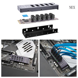 Nex SATA3 0 To M 2 NVME ฮาร์ดดิสก์อะแดปเตอร์บอร์ด Supoort RAIDs 6Gbps Fast- Converter