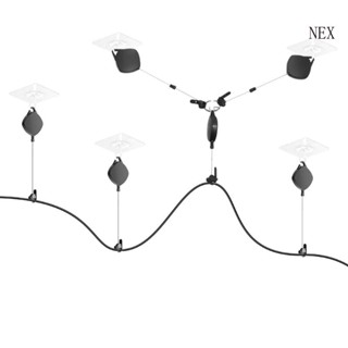 Nex รอกสาย VR อุปกรณ์เสริมเสมือนจริง พับเก็บได้ สําหรับจัดการเพดาน