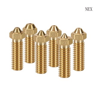 หัวฉีดทองเหลือง คุณภาพสูง NEX 0 4 0 6 0 8 1 0 1 2 1 5 มม. สําหรับเครื่องพิมพ์ 3D hotend