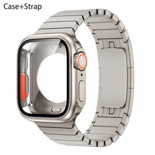 สายนาฬิกาข้อมือสเตนเลส และเคส สําหรับ IWatch Band Upgrade Ultra 49 มม. 7 8 45 มม. 41 มม. IWatch 6 SE 5 44 มม. 40 มม.