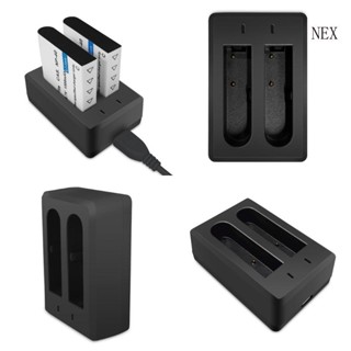 Nex NP40 แท่นชาร์จคู่ แท่นชาร์จ Micro USB สําหรับกล้อง NP40 1500mah