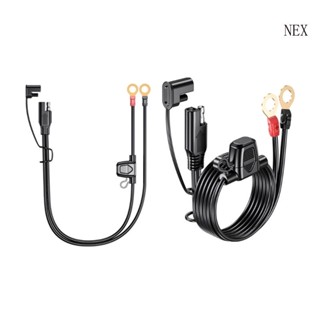 Nex SAE ขั้วต่อแบตเตอรี่ 2 Pins สายเคเบิล SAE เป็น ORing พาวเวอร์ซัพพลาย สําหรับรถยนต์ 12-24V