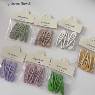 [lightoverflow] กิ๊บติดผม ทรงหยดน้ํา สีแคนดี้ สําหรับเด็กผู้หญิง 5 ชิ้น ต่อชุด [TH]