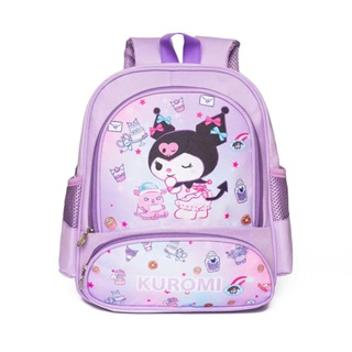 ใหม่ กระเป๋าเป้สะพายหลัง กระเป๋านักเรียน หนัง ลายการ์ตูน Hello Kitty Cinnamoroll My Melody Kuromi น่ารัก ขนาดเล็ก 34 ซม. สําหรับเด็ก